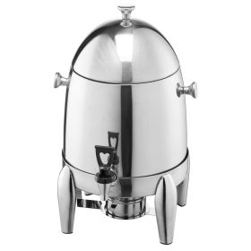 VEVOR Stainless Steel Beverage Dispenser, 2.7 Gallon Drink Dispenser with Alcohol Burner, Hot & Cold Drink Dispensers for Coffee Tea Hot Water