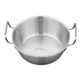 Double Ear Soup Bowl Snack Bowl for Household or Commerial (Type: 17cm, Color: Retro)