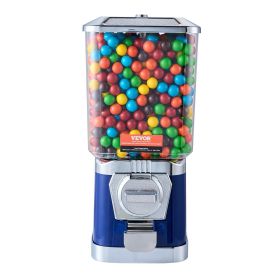 VEVOR Gumball Machine for Kids, 17"H Home Candy Vending Machine, PC Gumball Dispenser, Bubble Gum Machine for Game Stores (Height: 17", Color: Blue)